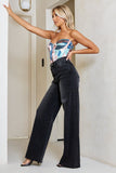 HIGH WAISTED WIDE LEG JEANS