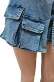 CARGO STYLE DENIM SHORT